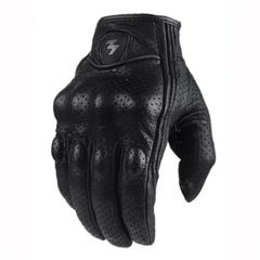 Luvas de couro motociclistas, unissex