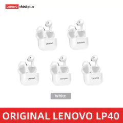 Original lenovo lp40 tws fones de ouvido sem fio bluetooth toque esportivo - dezzabella57