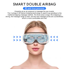 Olho Massageador ,6D Inteligente, Airbag ,Vibração, Eye Care ,Instrumento Compressa quente - dezzabella57
