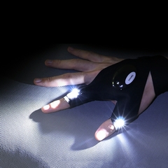 Luz da noite, luvas de pesca à prova dágua ,com lanterna led - dezzabella57