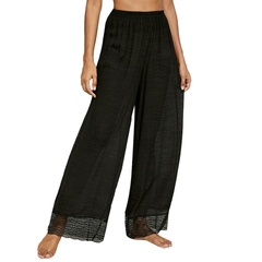 Mulheres ver através de boho, perna ,larga ,calças de cintura alta ,praia ,solta, longo - dezzabella57