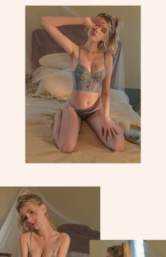 Sutiã e calcinha push up francês conjunto lingerie sexy intima conjunto - loja online