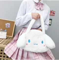Kawaii sanrioed ,pelúcia cinnamoroll ,melody kuromi, bolsas femininas ,bolsas de ombro na internet