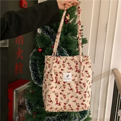 Imagem do bolsa de botão de pressão de veludo cotelê, de ombro[ grande ]
