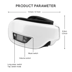 Olho Massageador ,6D Inteligente, Airbag ,Vibração, Eye Care ,Instrumento Compressa quente - dezzabella57