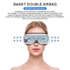 Olho Massageador ,6D Inteligente, Airbag ,Vibração, Eye Care ,Instrumento Compressa quente