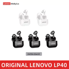 Original lenovo lp40 tws fones de ouvido sem fio bluetooth toque esportivo