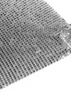 Sexy sem costas, y2k metal strass, vestido de verão feminino, bodycon, noite clube na internet