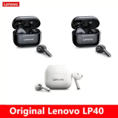 Original lenovo lp40 tws fones de ouvido sem fio bluetooth toque esportivo - dezzabella57