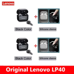 Original lenovo lp40 tws fones de ouvido sem fio bluetooth toque esportivo na internet