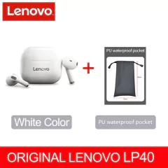Original lenovo lp40 tws fones de ouvido sem fio bluetooth toque esportivo - dezzabella57