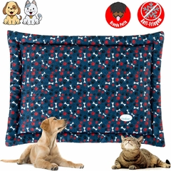 Cama Pet Caminha Colchonete Impermeável Cachorro Gato Grande Azul