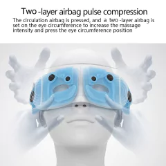 Olho Massageador ,6D Inteligente, Airbag ,Vibração, Eye Care ,Instrumento Compressa quente