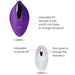 Calcinha estimuladora de clitóris com 10 velocidades, vibrador invisível, sem fio ,controle remoto - dezzabella57