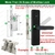 fechadura da porta Raykube biométrico de impressão digital fechadura da porta k7 pro+ preto bloqu na internet
