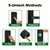 fechadura da porta Raykube biométrico de impressão digital fechadura da porta k7 pro+ preto bloqu - evolution-acessorios