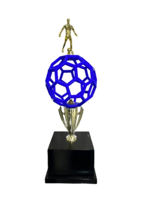 Troféu Bola em 3D Ref: 04 com bola P