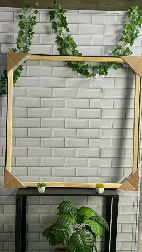 MOLDURA PRETA 100X100 - TELA CANVAS