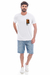 Camiseta masculina gola careca Hawaii - loja online
