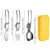 Imagem do Mini Talheres Portáteis em Aço Inox-Conjunto 3 Peças para Acampamento