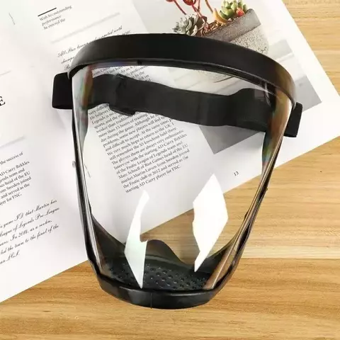 Máscara Face Protetora Transparente Reutilizável Anti-Fogo - comprar online