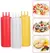 Garrafa de Plástico Twist 3 Furos para Molho Ketchup/ Mostarda/ Maionese... - Javé FÉ-  utensílios domésticos  e ferramentas multifuncionais , compacto, prático, que ocupam pouco espaço de qualidade