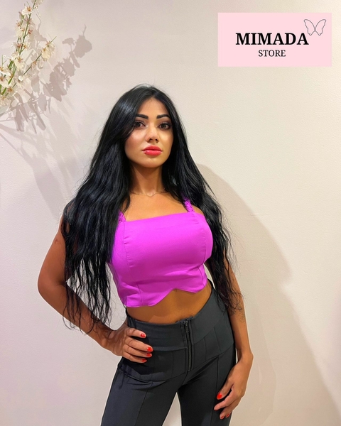 CROPPED ALÇA TRANÇADA