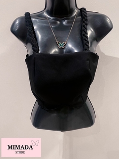 CROPPED ALÇA TRANÇADA - comprar online