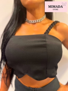 CROPPED ALÇA TRANÇADA - MIMADA STORE