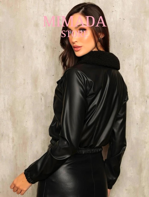 JAQUETA COURO ECOLÓGICO