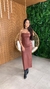 Vestido midi Paola marsala