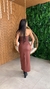 Vestido midi Paola marsala na internet