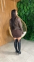Vestido tule marrom - loja online