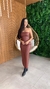 Vestido midi Paola marsala - comprar online