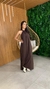 Vestido longo Iza marrom - LE FASHION