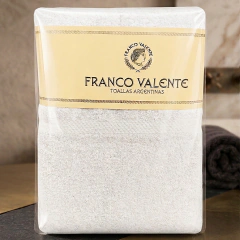 Juego toalla toallon Franco Valente 500gr 100% algodón - tienda online
