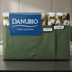 Juego Sabana Danubio Algodon Percal King Size