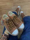 Tênis All Chuck Star Taylor caramelo couro ecológico linha premium | forma exata