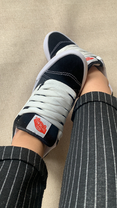 Imagem do Tenis Vans Old Skool Knu preto e branco linha Premium | forma exata