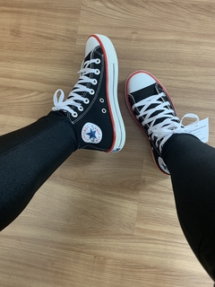 Tênis All Star Converse cano alto preto linha premium | forma exata - comprar online