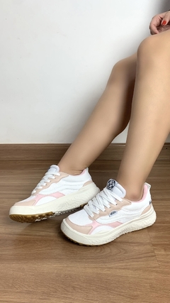 Tênis Vans Ultra Ranger branco e rosa linha Premium | forma menor na internet