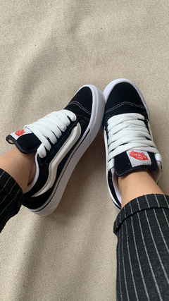 Tenis Vans Old Skool Knu preto e branco linha Premium | forma exata - comprar online