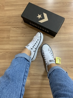 Tênis All Chuck Star Taylor branco couro ecológico | linha premium | forma exata - comprar online