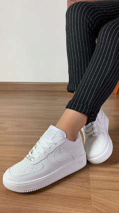 Tênis Nike Air Force branco linha premium | forma exata - comprar online