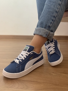 Tênis Puma Smash V2 azul linha Premium | forma exata - comprar online