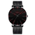 Relógio Masculino de Quartzo, Pulseira de Malha de Aço Inoxidável - comprar online
