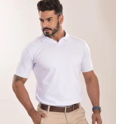 Imagem do Polo Suedine - Branca