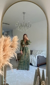 Vestido verde cautiva miradas