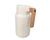 GARRAFA TERMICA DE PLASTICO ORGANIC BRANCA 1L - 360 Home Decor