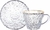XICARA P/CAFE DE CRISTAL ECOLOGICO (LIVRE DE CHUMBO) BORDA DOURADA E PIRES PETRA 70ml